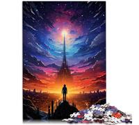Puzzle per adulti con 1000 pezzi di fuga dalla città, attività di pensiero per alleviare lo stress e per le vacanze a casa, passatempo per adolescenti dai 14 anni in su, 26 x 38 cm