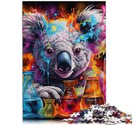 Puzzle per adulti con 1000 pezzi di koala animali taglio di precisione 50 x 75 cm antistress vacanza a casa passatempo per adolescenti dai 14 anni in su