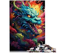 Puzzle per adulti con 1000 pezzi di mostro drago sfida educativa 26 x 38 cm. Promuove l'amore tra coppie per adolescenti dai 14 anni in su.