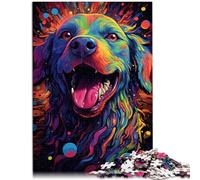 Puzzle per adulti con 1000 pezzi di opere d'arte "Futuro Cane". Ogni pezzo è unico e sofisticato gioco di famiglia per adolescenti dai 14 anni in su, 26 x 38 cm
