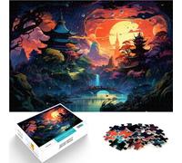 Puzzle per adulti con 1000 pezzi di pagoda tradizionale giocattolo pensiero 50 x 75 cm decorazione per la casa unica e regali per bambini di 14 anni