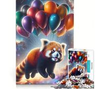 Puzzle per adulti con 1000 pezzi di panda che volano nello spazio: un gioco rompicapo divertente e stimolante per ridurre lo stress ideale come regalo 38x52cm