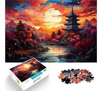 Puzzle per adulti con 1000 pezzi di puzzle fantasia con il monte Fuji in Giappone sofisticato ma divertente e divertente puzzle 26 x 38 cm