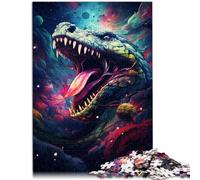 Puzzle per adulti con 1000 pezzi di serpente veleno colorato sfida educativa 50 x 75 cm, decorazione per la casa unica e regali per adolescenti dai 14 anni in su