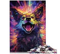 Puzzle per adulti con 1000 pezzi di sfida educativa "futuro cane" 50 x 75 cm adatto come decorazione da scrivania adatto per ragazzi dai 14 anni in su