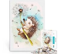 Puzzle per adulti con 1000 pezzi di splendido acquerello riccio sfida educativa 50 x 75 cm rafforza l'amore tra le coppie