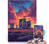 Puzzle per adulti con 1000 pezzi, gioco integrale Stonehenge, 50 x 75 cm, gioco impegnativo e gioco di famiglia per adolescenti dai 14 anni in su