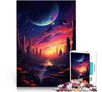 Puzzle per adulti con 1000 pezzi "Il tramonto in città", gioco di pensiero 26 x 38 cm, gioco impegnativo e gioco di famiglia per adolescenti dai 14 anni in su