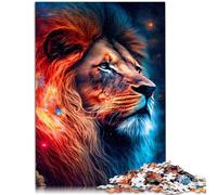 Puzzle per adulti con 1000 pezzi leone divertente puzzle famiglia 26 x 38 cm sfida per l'intelligenza cerebrale giocattolo avvincente per adolescenti dai 14 anni in su