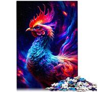 Puzzle per adulti con 1000 pezzi, motivo gallo 50 x 75 cm, con parti completamente intrecciate a caso, per adolescenti dai 14 anni in su