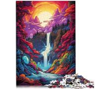Puzzle per adulti con 1000 pezzi, motivo paesaggistico, 26 x 38 cm, con parti completamente intrecciate a caso, per bambini di 14 anni