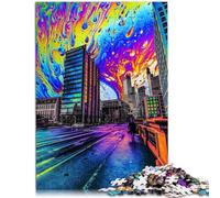 Puzzle per adulti con 1000 pezzi, paesaggio dei sogni, compito di pensiero, 26 x 38 cm, decorazione da parete, per compleanno, adolescenti dai 14 anni in su