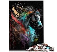 Puzzle per adulti con 1000 pezzi Paintsplash cavalli puzzle opera d'arte 26x38 cm Promuove l'amore tra coppie per adolescenti dai 14 anni in su