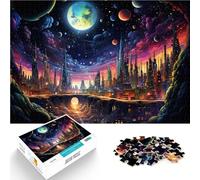 Puzzle per adulti con 1000 pezzi Planet City attività di pensiero 26 x 38 cm, regalo per amici e familiari per adolescenti dai 14 anni in su