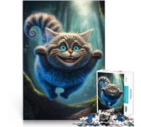 Puzzle per adulti con 1000 pezzi Psychedelic Art Cat taglio di precisione 50 x 75 cm, gioco impegnativo e divertimento in famiglia per bambini dai 14 anni in su