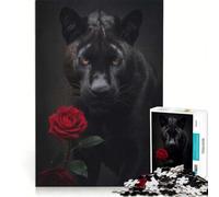 Puzzle per adulti con 1000 pezzi raffiguranti le cicatrici della Pantera Nera, decorazione da parete, oggetto d'arredo, con pezzi di forma casuale completamente ad incastro 38x52cm