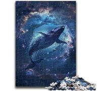 Puzzle per adulti con animali e balene, aiuta il cervello a esercitare i giocattoli avvincenti per coltivare la pazienza, adatti alle coppie, 26x38cm