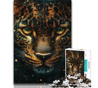 Puzzle per adulti con animali e leopardo, 1000 pezzi, design vivace e unico, esperienza di gioco rilassante e stimolante (38x26cm)