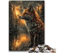 Puzzle per adulti con animali e volpe, 1000 pezzi, per età 14+, gioco, decorazione da parete, regali unici per compleanno e Natale, 50x75cm