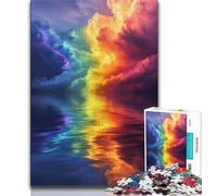 Puzzle per adulti con arcobaleno e fulmini 1000 pezzi per adolescenti regali giocattoli giochi educativi antistress per migliorare l'amore tra coppie (50x75cm)