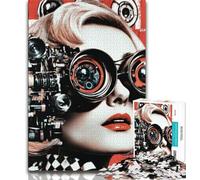 Puzzle per adulti con arte psichedelica, 1000 pezzi, gioco per famiglie, antistress, sfida difficile, collezione di artisti, belle arti, 38x26cm