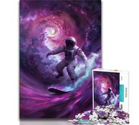Puzzle per adulti con astronauta che naviga nello spazio, 1000 pezzi, difficili, giocattoli educativi per l'apprendimento, giochi per famiglie, regali per amici e parenti (50x75cm)