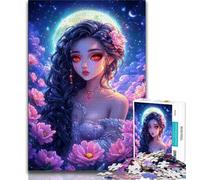 Puzzle per adulti con bellissime ragazze anime 1000 pezzi per adolescenti antistress sfida difficile migliora l'amore tra coppie (26x38cm)