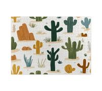 Puzzle per adulti con cactus tropicale occidentale, 500 pezzi, puzzle in legno stampato con piante grasse sud-ovest, decorazioni per feste di intrattenimento