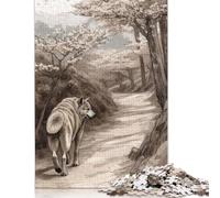 Puzzle per adulti con cane Akita Inu, Giappone, 100% riciclato, puzzle di alta qualità per la risoluzione dei problemi, per bambini adulti, 1000 pezzi (75x50 cm)