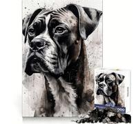 Puzzle per adulti con cane boxer, fedele compagno, 1000 pezzi per un allenamento mentale, divertimento senza stress, bordi nitidi, regalo premuroso (38x52cm)