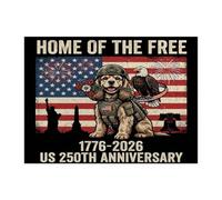 Puzzle per adulti con cane Cocker Spaniel per il 250° anniversario, 500 pezzi, puzzle stampati in legno per il 4 luglio, decorazione patriottica per l'intrattenimento domestico