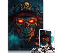 Puzzle per adulti con Capitano Pirata al Neon, 1000 pezzi, gioco educativo per compleanni, Natale e 14 anni, 26x38cm