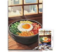Puzzle per adulti con ciotola di Bibimbap coreano, 1000 pezzi, gioco di apprendimento, sfida mentale, sorpresa premurosa per le celebrazioni, dimensioni 50x75cm
