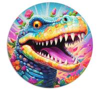 Puzzle per adulti con coccodrilli del Nilo, 1000 pezzi Un regalo perfetto per genitori, amanti e amici - Età 14+ (67,5x67,5cm)