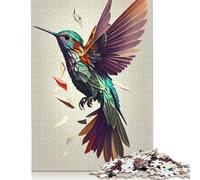 Puzzle per adulti con colibrì in volo, 1500 pezzi, in legno riciclato al 100%, per ragazzi e ragazze, 1500 pezzi (85x57 cm)