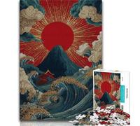 Puzzle per adulti con corvo in piedi su un libro, 1000 pezzi, difficili da completare ma divertenti e divertenti, decorazioni e regali unici per la casa, 38x26cm