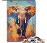 Puzzle per adulti con dipinto a olio di elefante, 2000 pezzi, giochi educativi, decorazione per la casa, regalo di compleanno, regali, arte murale (70x100cm)