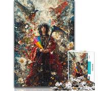 Puzzle per adulti con dipinto a olio sulla morte, 1000 pezzi, per adulti e adolescenti, allena il cervello e le mani, regalo per amici e familiari, 26x38cm