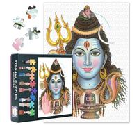 Puzzle per adulti con divinità indù, 1000 blocchi, indiano Shiva Dio Puzzle, puzzle per adulti, puzzle giochi o giocattoli per gli anziani 50 x 70 cm