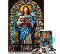 Puzzle per adulti con Gesù, 1000 pezzi, gioco per famiglie, antistress, sfida difficile, regali di Babbo Natale segreto, 50x75cm