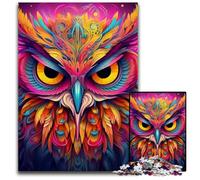 Puzzle per adulti con gufo rosa, 1000 pezzi, rilassante e divertente, perfetto regalo di Natale e decorazione per la casa, 26X38CM/10,23x14,96 pollici.