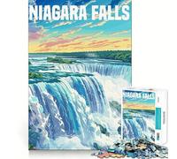 Puzzle per adulti con le Cascate del Niagara, Canada, 1000 pezzi, gioco intelligente per interni, taglio netto, regalo perfetto (50x75cm)