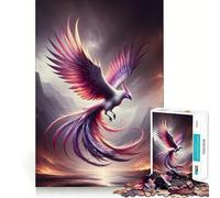 Puzzle per adulti con l'uccello mistico della fenice, 1000 pezzi, ideale per rafforzare la memoria, rilassarsi e divertirsi, con bordi di qualità, perfetto come regalo per le festività (38x26cm)