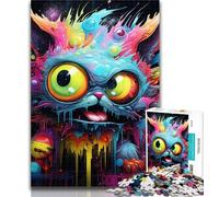 Puzzle per adulti con mostri dei cartoni animati, 1000 pezzi, design vivace e unico, esperienza di gioco rilassante e stimolante, 75x50cm