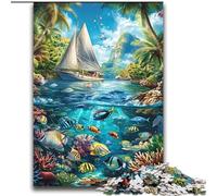Puzzle per adulti con nave che naviga sull'oceano, 2000 pezzi, difficile da completare ma divertente e umoristico, regalo di compleanno, regali, arte murale (70x100cm)