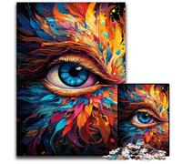 Puzzle per adulti con occhi di fenice color fuoco 1000 pezzi puzzle difficili per adulti decorazioni per la casa colorate e gioco interattivo per famiglie 1000 pezzi (75x50 cm)