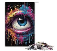 Puzzle per adulti con occhi fantasy colorati 1000 pezzi puzzle in legno per adulti e bambini dai 12 anni in su 1000 pezzi (38x26 cm)