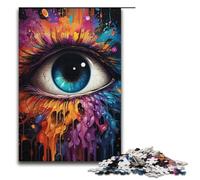 Puzzle per adulti con occhi fantasy colorati 1000 pezzi puzzle in legno per giochi di famiglia 1000 pezzi (38x26 cm)