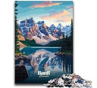 Puzzle per adulti con paesaggi del Parco Nazionale di Banff, 1000 pezzi, per ammazzare il tempo in vacanza, ogni pezzo è unico - Gioco stimolante e divertente per tutta la famiglia (50x75cm)