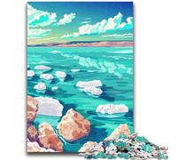 Puzzle per adulti con paesaggio del Mar Morto, 1000 pezzi, aiuta il cervello a esercitare i giocattoli avvincenti per coltivare la pazienza, gioco di sfida unico, 1000 pezzi (26x38cm)